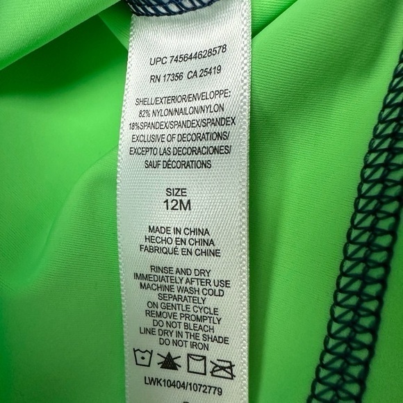 Little Me Dino Rashguard Swim Shirt Size 12 Months - Picture 4 of 5